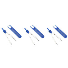 3Pc Deluxe EKG ECG Nurse or Doctor Caliper Ruler Drafting for Measuring Electrocardiographs