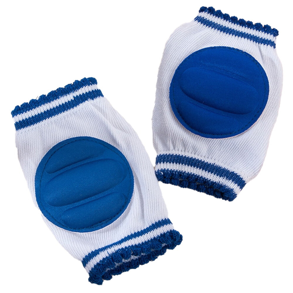 Anti-Slip Knee Pads For Babies, Breathable Baby Crawling Knee Pads For Baby Protection - Blue