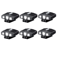 6X Ultra Bright Hands-Free Led Clip Hat Light - Rechargeable 150 Lumens Spotlight Waterproof Cap Light