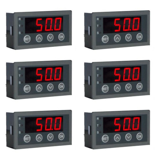 6X Digital Display Meter 0-10V 0-20MA 2-10V 4-20MA Analog Input Display Table Digital Display  with RS485 Version