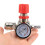 2st 1/4 Tums Tryckregulator Luftkompressor Tryckregulatorreduktionsventil 3 HåL Kontrollventil 12 Bars Anslutning 3