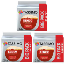 Tassimo Kenco Americano Smooth Coffee Pods x24 (Pack of 3, Total 72 Pods)