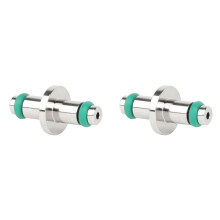 2X Scuba Diving High Pressure Hose T-End Air Spool Swivel High Pressure Gauge Regulators for Gauges with O-Ring