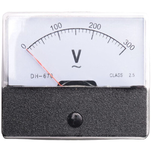 6X Rectangle AC 0-300V Gauge Analog Voltage Panel Meter Voltmeter DH670 1