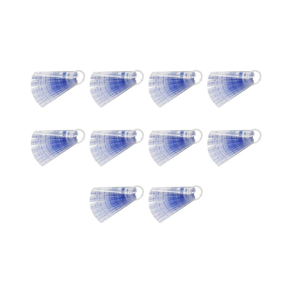 10X Plastic Feeler Gauge 0.05Mm To 3Mm Metric -Measuring Tool 21 Leaf 4712976329240