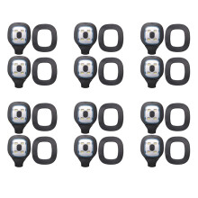 12Pcs USB Rechargeable Light for LED Beanie Hat,Replaceable Headlamp Cap DIY Hat Light for Men and Women