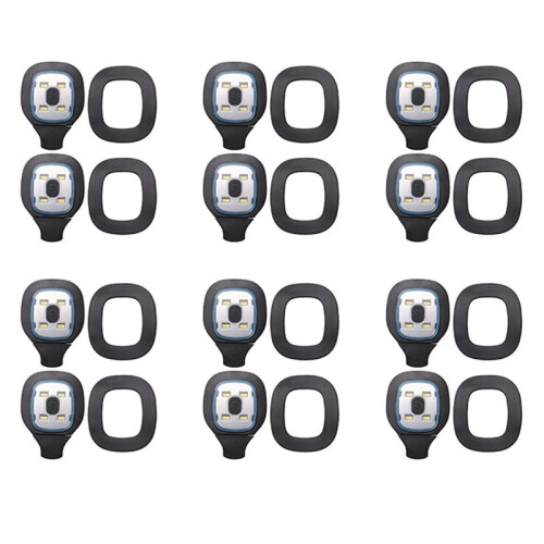 12Pcs USB Rechargeable Light for LED Beanie Hat,Replaceable Headlamp Cap DIY Hat Light for Men and Women