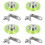 4pcs 200mm Aluminum Polyurethane Industrial Encoder Wheel Measuring Wheel with Type 20mm Aluminum Encoder Bracket 1