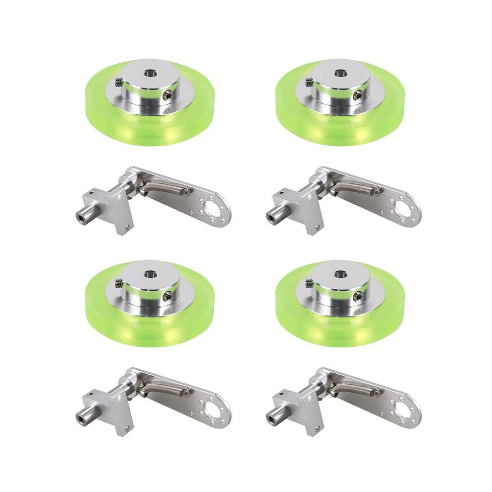 4Pcs 200Mm Aluminum Polyurethane Industrial Encoder Wheel Measuring Wheel With Type 20Mm Aluminum Encoder Bracket 6031782827411