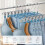 Verstellbare Hosenbügel mit Clips, blau, 10er-Pack 4