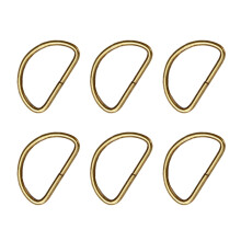 D Rings Metal 100Pcs 32x16x2.8mm