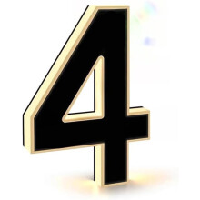 Light Up House Numbers for Outside - Backlit Waterproof Modern Address Sign for Home, Garage & Mailbox(1pc)