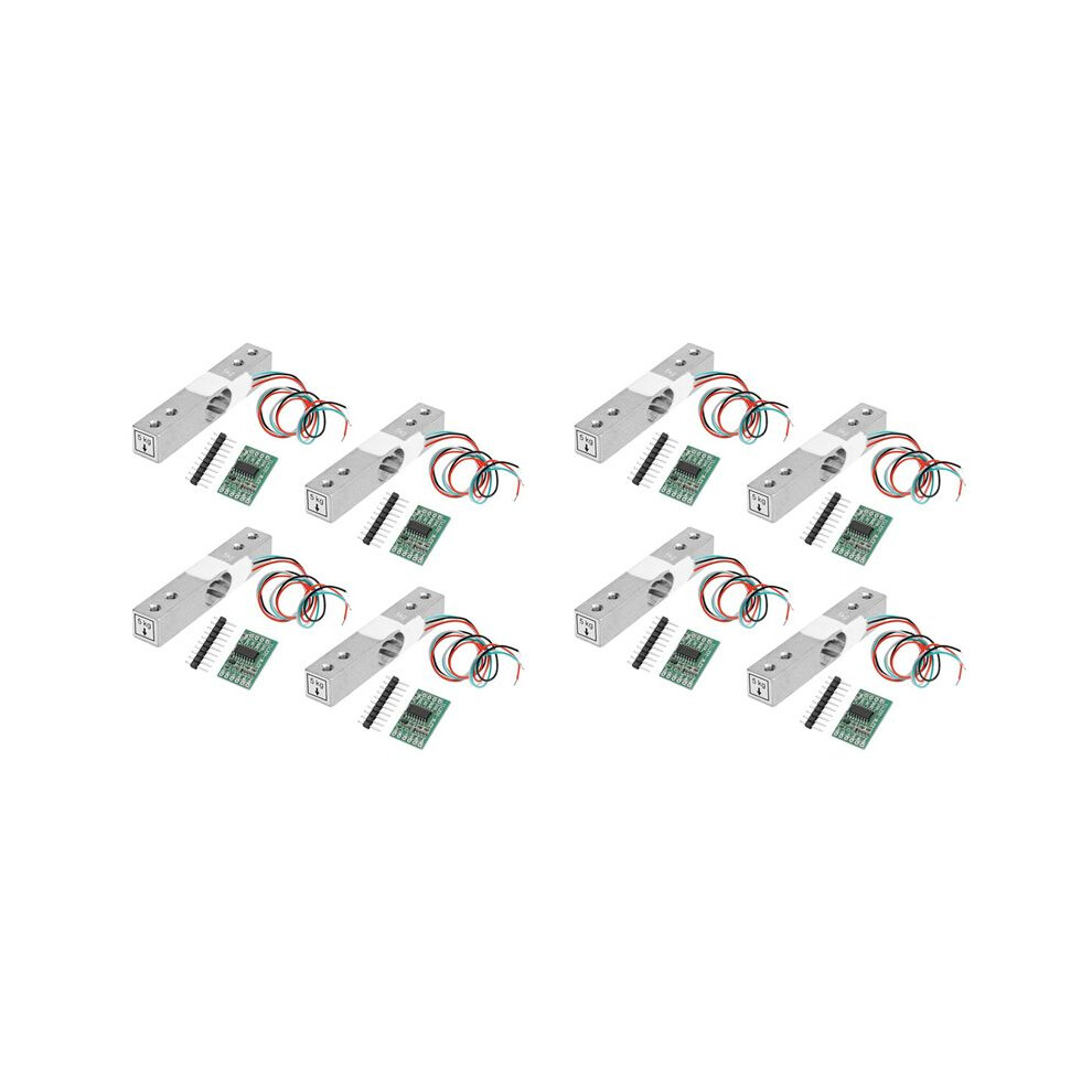 Digital Load Cell Weight Sensor,8Sets 5Kg Load Cell Hx711 Ad Weighit Amplifier Module Pressure Sensor Ar Duino Load Cell 6032562123921