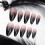 Faux ongles Halloween, couleur amande moyenne, 24 pièces 3