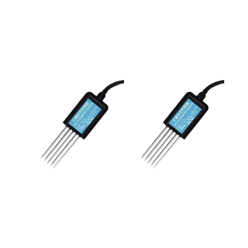 2X 7 In 1 Rs485 Soil Temperature Humidity Sensor Ph Conductivity Nutrient Salt Nitrogen Phosphorus Potassium Transmitter 6031643760949