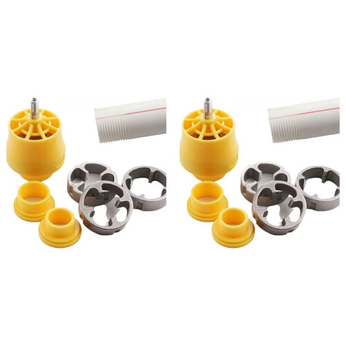 2 Set PVC Thread Maker Tool for Electric Drill,Electric Drill PVC Thread Maker Tool,Pipe Threader Plumbing Tool