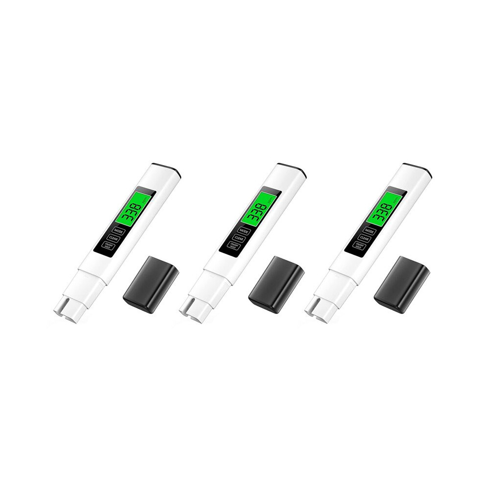 3X 3-In-1 Tds Water Quality Tester High Accuracy Digital Water Testing Kit For Drink Water Water Tester Integrated 6032615961197