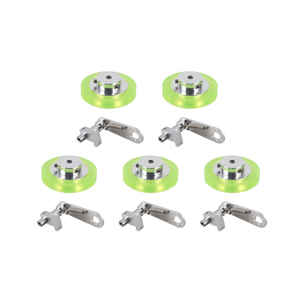 5Set 200Mm Aluminum Polyurethane Industrial Encoder Wheel Measuring Wheel With Type 20Mm Aluminum Encoder Bracket 6033239447463