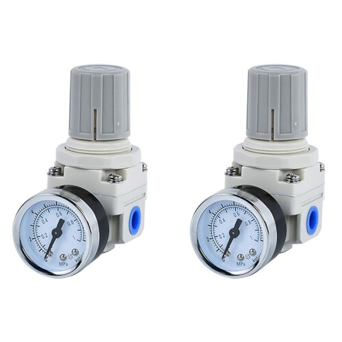 2pcs 1/4inch NPT Air Pressure Regulator, AR2000-02 Compressor Air Regulator, Air Compressor Regulator