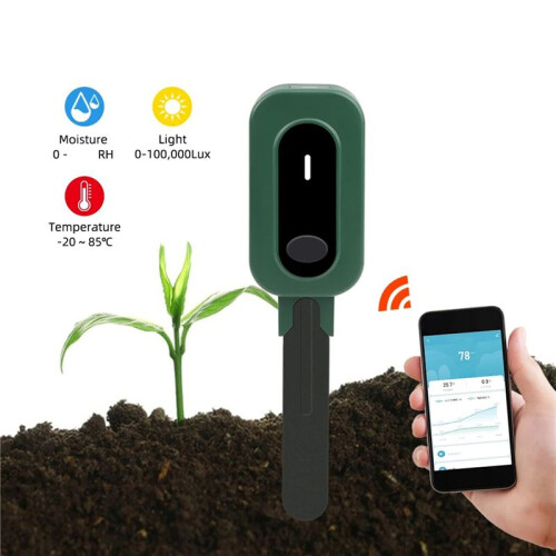2X Zigbee  Soil Moisture Meter Tuya App Control Soil Tester Temperature Humidity Sensor for Gardens Potted 1