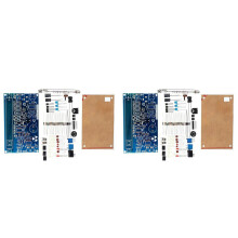 2X DIY Assemble Geiger Counter Kit Counter Module Nuclear Radiation Detector with Sound and Light Alarm