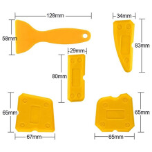 18 Pcs Silicone Sealant Scraper Smoothing Tool Caulking Tool Kit Grout Finishing Tools for Bathroom Kitchen Room