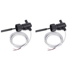 2X Wasserdurchflussschalter FS-10 100 V Hochpräziser Füllstandssensor Einstellbarer Schwimmerschalter Zur Wasserstandsregelung Durchflusssensor