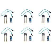 6X Soil Hygrometer Detection Module Fuktsensor FC-28 3,3V-5V