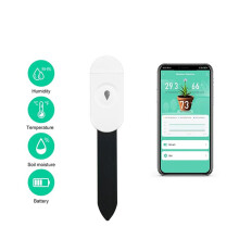 2X Sensor de Umidade Do Solo Zigbee, Testador de Temperatura e Umidade Do Jardim, Detector de Irrigação para Assistente Doméstico Z2M