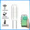 2X Tuya Zigbee Wireless Soil Intelligent Temperature Humidity Tester Mobilephone APP Real 2