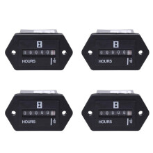 2X AC100-250V Generator Sealed Hour Meter Counter for Generator Boats Automobiles ATV UTV Go Carts