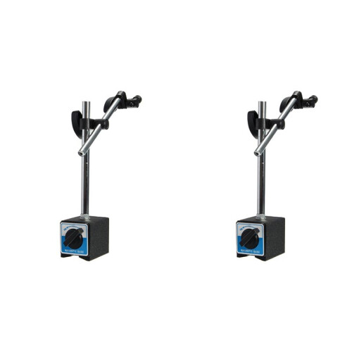2X Magnetic Base Holder with Double Adjustable Pole for Dial Indicator Test Gauge Ymb-B