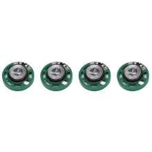 0.25 W 32 Ohm Plastic 4 Magnetic Speaker with 27 mm Diameter Green + Silver