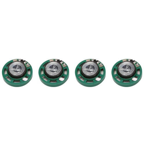 0.25 W 32 Ohm Plastic 4 Magnetic Speaker with 27 mm Diameter Green + Silver 1