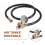 3X Kit de Válvula de Tanque de Ar com Medidor, Kit de Reparo de Tanque de Ar Vem com Medidor de Pressão de 2 Polegadas com NPT de 1/8 de Polegada, 6