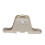 1.6cm Dia Single Roller Window Pane Pulley Doors Wheel Silver + Gold 1