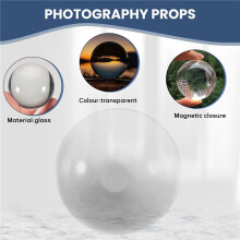Transparante Kleur Glas Kristallen Bol Helende Bol Fotografie Rekwisieten Bal Decor 50 mm