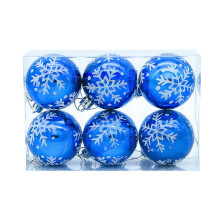 6Pcs 6cm Christmas Balls Christmas Tree Decorations Christmas Gift Xmas Christmas Decorations for Home Outdoor Toys-