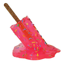 Melting Sculpture Ice Cream Resin Ornaments Home Decor Crafts for Summer Cool Decoration Present ,D