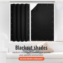 Temporary Blackout Blind Curtain For Window Adjustable Sucker Shade Drape Thermal Insulated Noise Reducing Panels For Storage Room