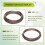 5 Roll Tree Training Bonsai Wire Cutter Anodized Aluminum Wire for Holding Bonsai Branches Small Trunks (Brown) 4