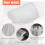 Window White Sheer Curtains 108 Inches Long 2 Panels Sheer White Curtains Clear Curtains Basic Rod Pocket Panel 5