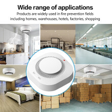 Tuya Wifi RöKdetektor Sensor Home SäKerhetsskydd Brandlarmssensor Life APP för Alexa Home