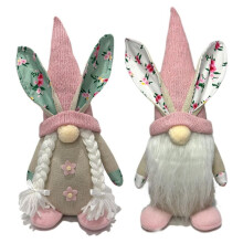 Easter Decorations, 2 Pcs Easter Gnomes Decor, Spring Gnomes Plush Swedish Tomte Elf Stuffed Doll,Easter Bunny Ornaments