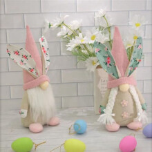 Paasdecoraties, 2 Stuks Paaskabouters Decor, Lentekabouters Pluche Zweedse Tomte Elf Gevulde , Paashaasornamenten