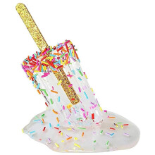 1PCS Decoration, Melting Ornaments Ice Cream Statues Summer Cool Home Decoration-A