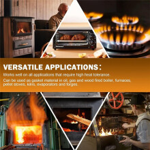 HighTemperature Gasket Paper,Ceramic Fiber Stove Gasket Material Insulated Fireplace Panels for PelletStoves,Wood Stoves