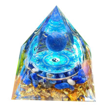 L Pyramid Ornaments CrystalEnergy Generator Orgone Pyramid for E- Protection Healing Meditation Crystal Chakra