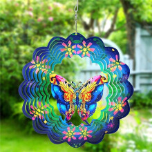 Wind Spinners Outdoor, Hanging Butterfly Outdoor Wind Spinner, Metal Wind Spinners for Patio Art Decorations