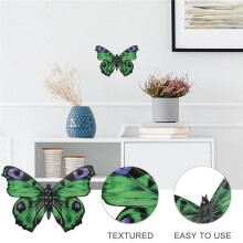 Outdoor Wall Decor Butterfly Decoration Metal Butterfly Wall Decor for Fence Metal Wall for Home Decorations Green